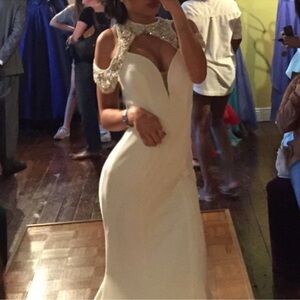 Elegant White Evening Gown